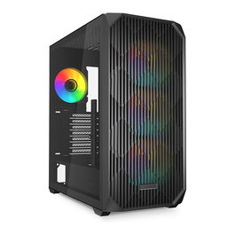 Sharkoon AK3 ATX 1xGlas Black Caja de PC RGB
