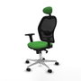 PIQUERAS Y CRESPO Silla de oficina Jorquera con mecanismo Sincro, Verde y Negro