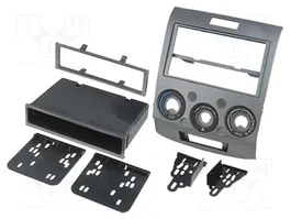 METRA Bastidor de montaje de radio 2 ISO de plata para Ford y Mazda