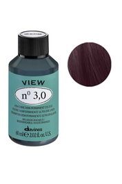 View, Crema tonificadora para coloración del cabello, 3.0 Dark Brown, 60 ml