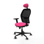 PIQUERAS Y CRESPO Silla de oficina Jorquera Rosa y Negro