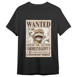 TOEI ANIMATION Camiseta One Piece Monkey D. Luffy Wanted Adulto Talla 2XL Algodón 165gr