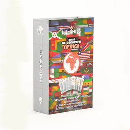 LUMINIAS Atlas de Geografía - ÁFRICA (Estuche con 52 cartas)