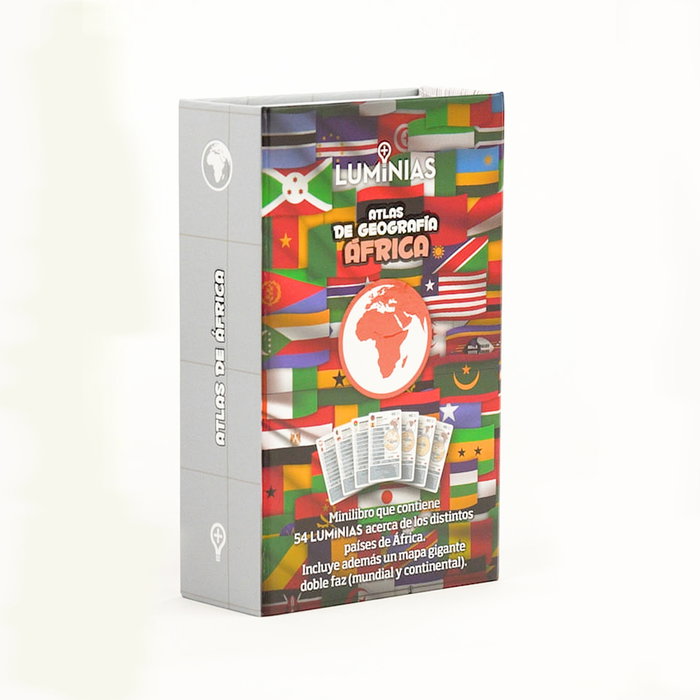 LUMINIAS Atlas de Geografía - ÁFRICA (Estuche con 52 cartas)
