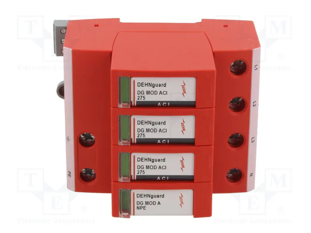 Dehn + Soehne DEHNguard M DG M TNS ACI 275 FM 4-polig Uc 275V Proteccion Tipo 2 Dehn + Soehne DEHNguard M DG M TNS ACI 275 FM 4-polig Uc 275V Proteccion Tipo 2