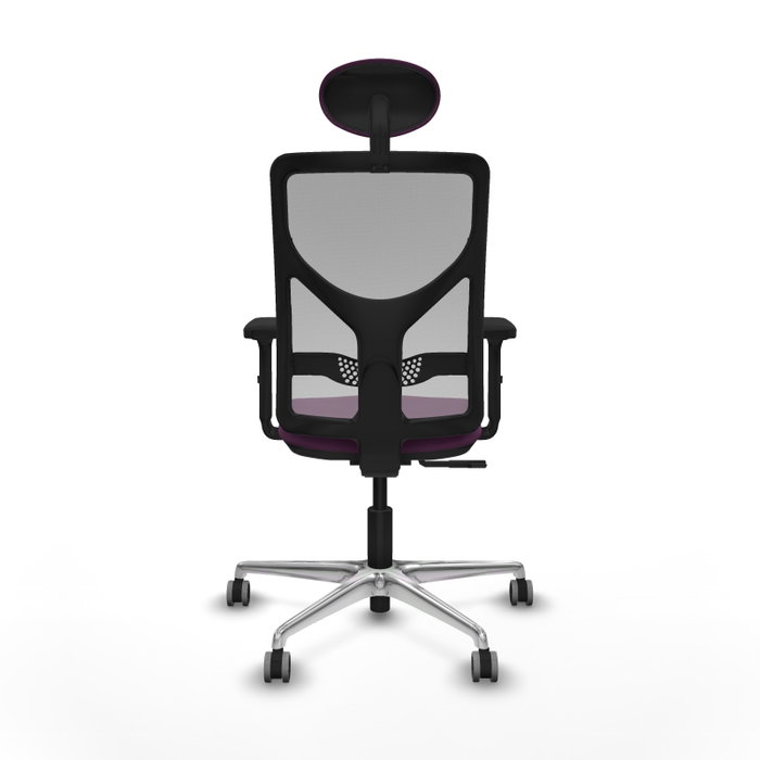 PIQUERAS Y CRESPO Silla de oficina Motilla con mecanismo Sincro, Morado y Gris