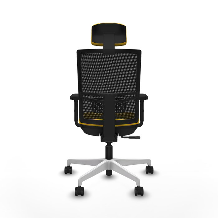 PIQUERAS Y CRESPO Silla de oficina Yunquera con mecanismo Sincro, Amarillo y Negro PIQUERAS Y CRESPO Silla de oficina Yunquera con mecanismo Sincro, Amarillo y Negro
