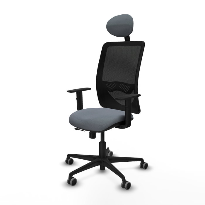 PIQUERAS Y CRESPO Silla de oficina Zulema con mecanismo Sincro/Traslack Gris y Negro PIQUERAS Y CRESPO Silla de oficina Zulema con mecanismo Sincro/Traslack Gris y Negro
