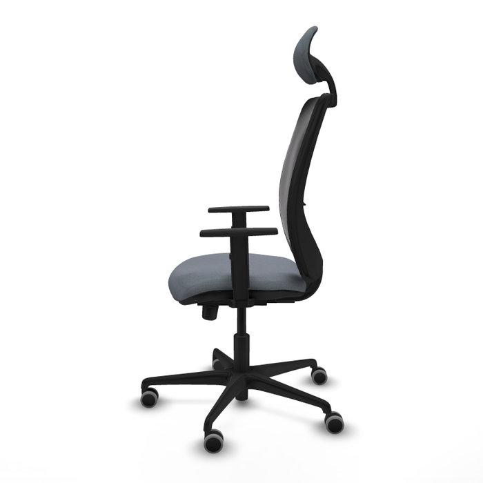 PIQUERAS Y CRESPO Silla de oficina Zulema con mecanismo Sincro/Traslack Gris y Negro PIQUERAS Y CRESPO Silla de oficina Zulema con mecanismo Sincro/Traslack Gris y Negro