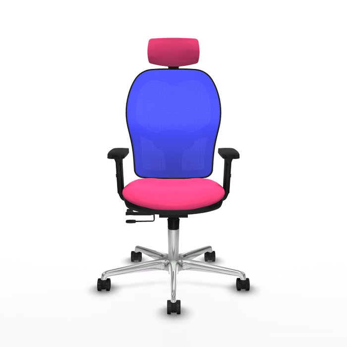 PIQUERAS Y CRESPO Silla de oficina Jorquera con mecanismo Sincro/Traslack, Rosa y Azul PIQUERAS Y CRESPO Silla de oficina Jorquera con mecanismo Sincro/Traslack, Rosa y Azul
