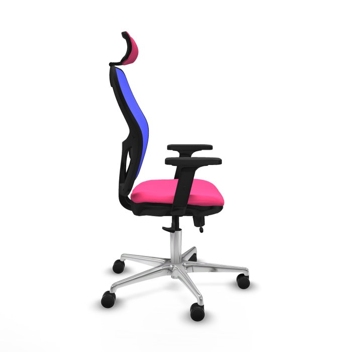 PIQUERAS Y CRESPO Silla de oficina Jorquera con mecanismo Sincro/Traslack, Rosa y Azul PIQUERAS Y CRESPO Silla de oficina Jorquera con mecanismo Sincro/Traslack, Rosa y Azul