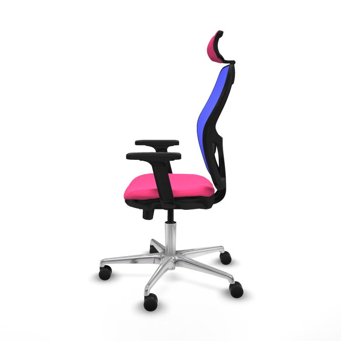 PIQUERAS Y CRESPO Silla de oficina Jorquera con mecanismo Sincro/Traslack, Rosa y Azul PIQUERAS Y CRESPO Silla de oficina Jorquera con mecanismo Sincro/Traslack, Rosa y Azul