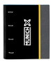 Carpeta de anillas Munich Topo Negro 27 x 32 x 3.5 cm
