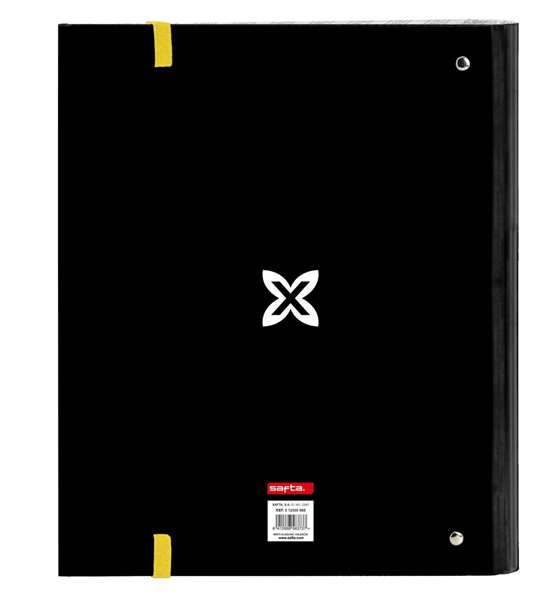 Carpeta de anillas Munich Topo Negro 27 x 32 x 3.5 cm