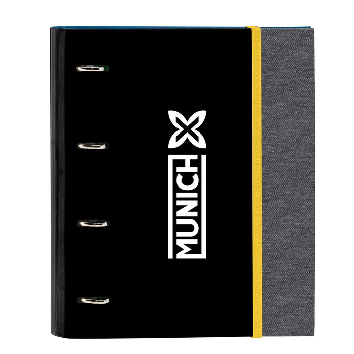 Carpeta de anillas Munich Topo Negro 27 x 32 x 3.5 cm Carpeta de anillas Munich Topo Negro 27 x 32 x 3.5 cm
