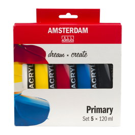 Talens Amsterdam Standard Series Set de Acrílicos Primarios 5x120ml