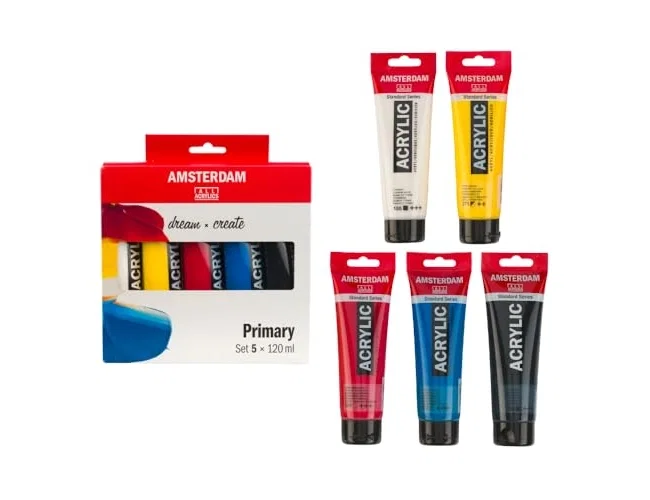 Talens Amsterdam Standard Series Set de Acrílicos Primarios 5 x 120ml