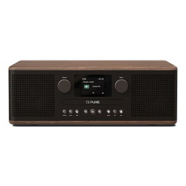 PURE Classic C-D6 Radio Portátil Digital Negro/Nuez