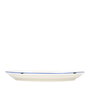 Summa Set de 5 Fuentes Ovaladas de Porcelana Marfil y Azul 27x19 cm