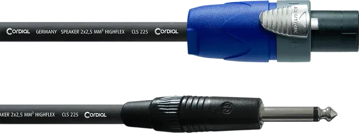 Cordial Cable Altavoz Speakon 2 Polos/Jack 1,5M Cordial Cable Altavoz Speakon 2 Polos/Jack 1,5M