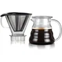 Bodum BOD0699965374433 Cafetera Melior con Filtro de Malla Permanente de Acero Inoxidable, 5 Tazas, 0.6 L, Transparente