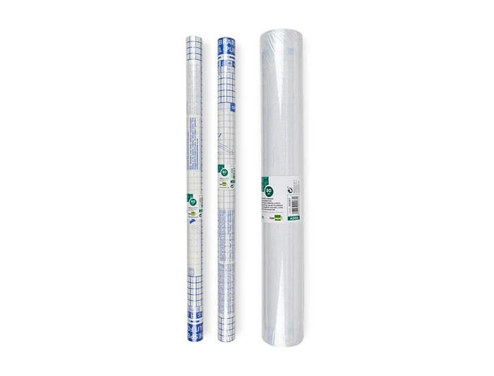 Liderpapel Rollo Plástico Adhesivo Removible para Forrar Libros 0.50 x 20 m (80 micras) - Alta Resistencia