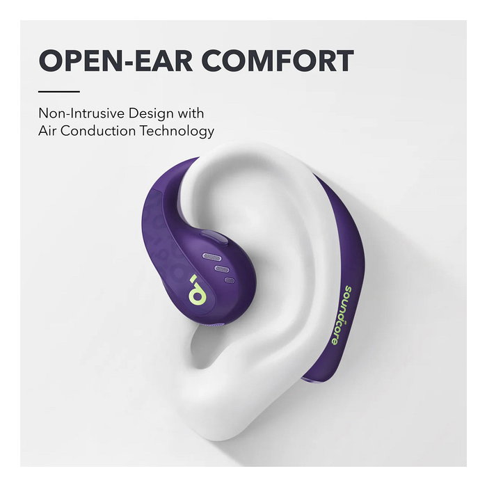 Anker Soundcore AeroFit Pro Auriculares Deportivos Inalámbricos Bluetooth, Púrpura, LDAC Spatial Audio IPX5, 14h Reproducción Anker Soundcore AeroFit Pro Auriculares Deportivos Inalámbricos Bluetooth, Púrpura, LDAC Spatial Audio IPX5, 14h Reproducción