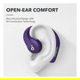 Anker Soundcore AeroFit Pro Auriculares Deportivos Inalámbricos Bluetooth, Púrpura, LDAC Spatial Audio IPX5, 14h Reproducción
