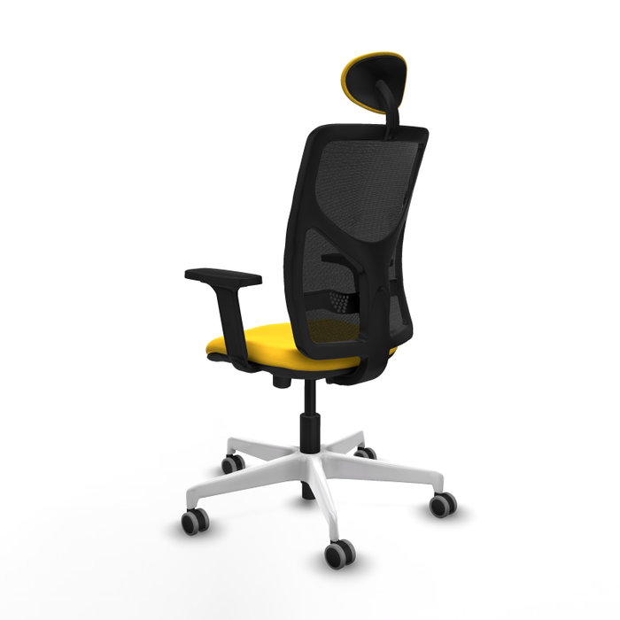 PIQUERAS Y CRESPO Silla de oficina Motilla Amarillo y Negro PIQUERAS Y CRESPO Silla de oficina Motilla Amarillo y Negro