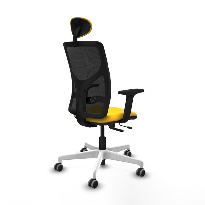PIQUERAS Y CRESPO Silla de oficina Motilla Amarillo y Negro PIQUERAS Y CRESPO Silla de oficina Motilla Amarillo y Negro