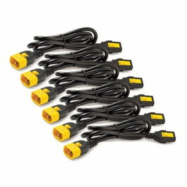 APC Kit de 6 cables de alimentación con bloqueo IEC 60320 C13 a C14, 10 A, 61 cm, Negro