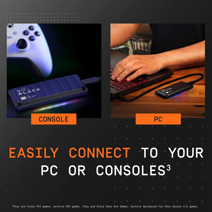 Western Digital WD_BLACK™ P40 Game Drive SSD 2 TB Negro Western Digital WD_BLACK™ P40 Game Drive SSD 2 TB Negro