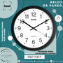SAMI - Reloj de Pared Red, 30 cm, Negro - Decoración Hogar