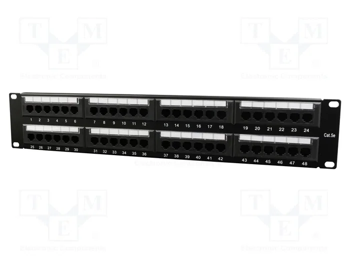GEMBIRD Patch Panel Cablexpert Cat 5e 48 puertos RJ45 GEMBIRD Patch Panel Cablexpert Cat 5e 48 puertos RJ45