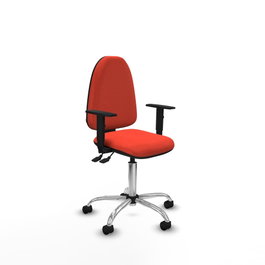 PIQUERAS Y CRESPO Silla de oficina Aýna con mecanismo Asincro, Tela Naranja oscuro