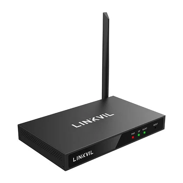 Fanvil W712 Pasarela VoIP Gateway IP con PoE IEEE 802.3at, 1 puerto Gigabit Ethernet LAN/WAN 10/100/1000 Mbit/s, Codecs G.711/G.722/G.729, Negro