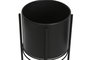 DKD Home Decor Macetero Urban Negro 30 x 70 x 30 cm Set de 3