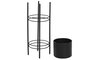 DKD Home Decor Macetero Urban Negro 30 x 70 x 30 cm Set de 3