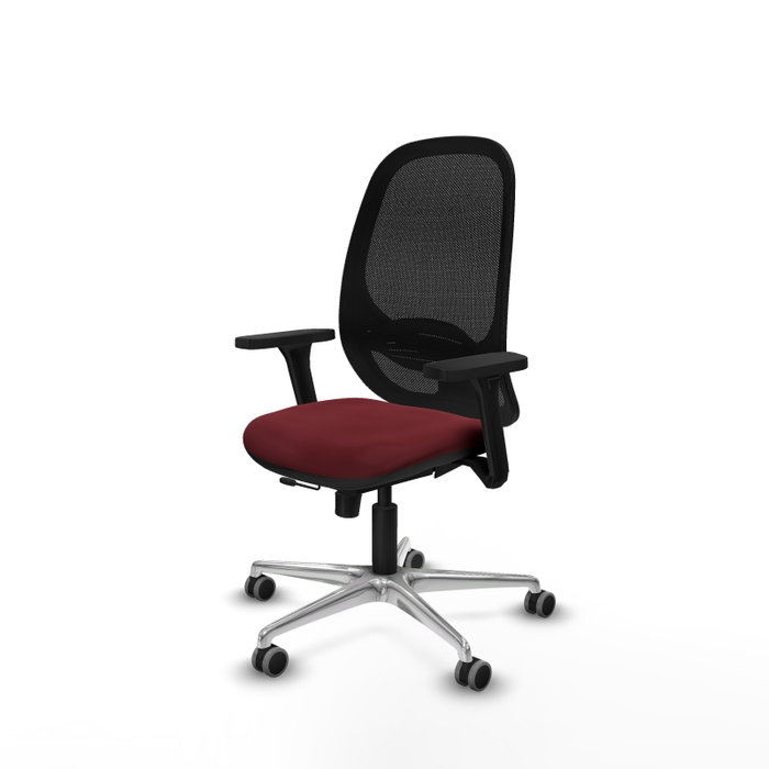 PIQUERAS Y CRESPO Silla de Oficina Cilanco con Mecanismo Sincro/Traslack, Granate y Negro PIQUERAS Y CRESPO Silla de Oficina Cilanco con Mecanismo Sincro/Traslack, Granate y Negro