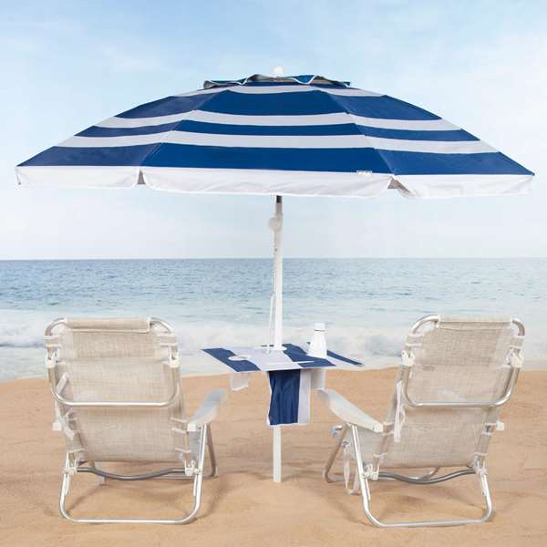 Color Baby Parasol de 210 cm con mesa plegable Color Baby Parasol de 210 cm con mesa plegable