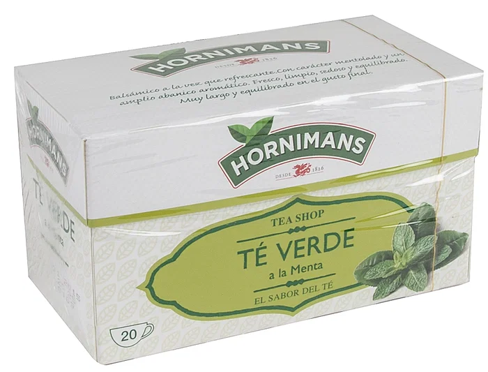 Hornimans Té Verde a la Menta Caja de 20 Bolsas