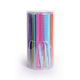 Bifull Peines Púa Plástico Colores 60 Unidades