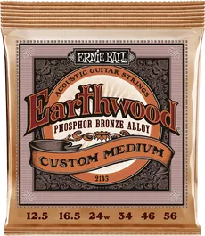 Ernieball Cuerdas Acústica Earthwood 92/8 Phosphor Bronze Medium 12,5-56