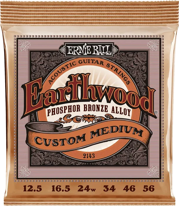 Ernieball Cuerdas Acústica Earthwood 92/8 Phosphor Bronze Medium 12,5-56