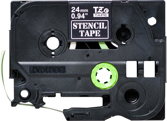 Brother STE-151 Cinta de Plantilla de 24 mm x 3 m, Negra, Reutilizable
