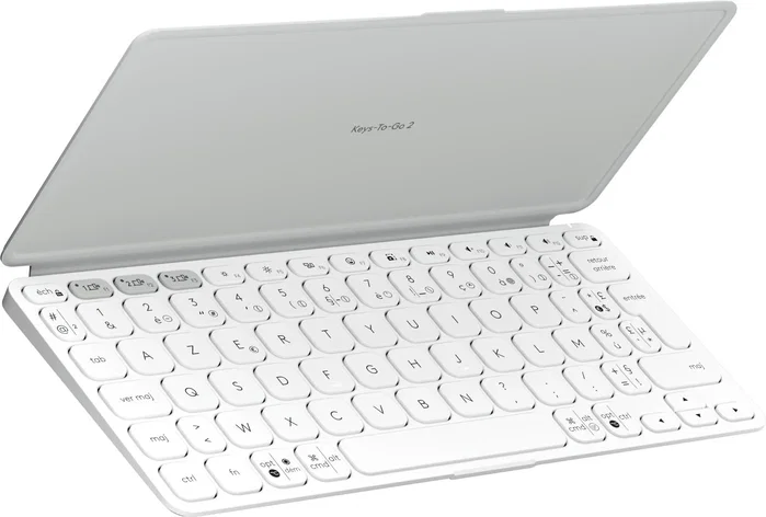 Logitech Teclado para Móvil AZERTY Francés Bluetooth Blanco Logitech Teclado para Móvil AZERTY Francés Bluetooth Blanco