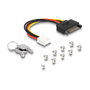 DeLOCK Estante móvil de bahía delgada para 4 x M.2 NVMe con Slim SAS SFF-8654