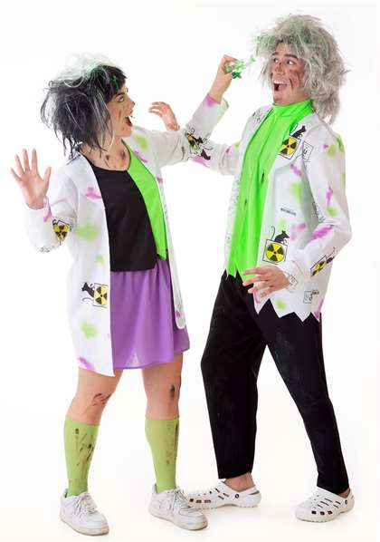 Creaciones Llopis Disfraz Adulto Científico Loco T-M/L L - Pantalón, Chaqueta y Chaleco Creaciones Llopis Disfraz Adulto Científico Loco T-M/L L - Pantalón, Chaqueta y Chaleco