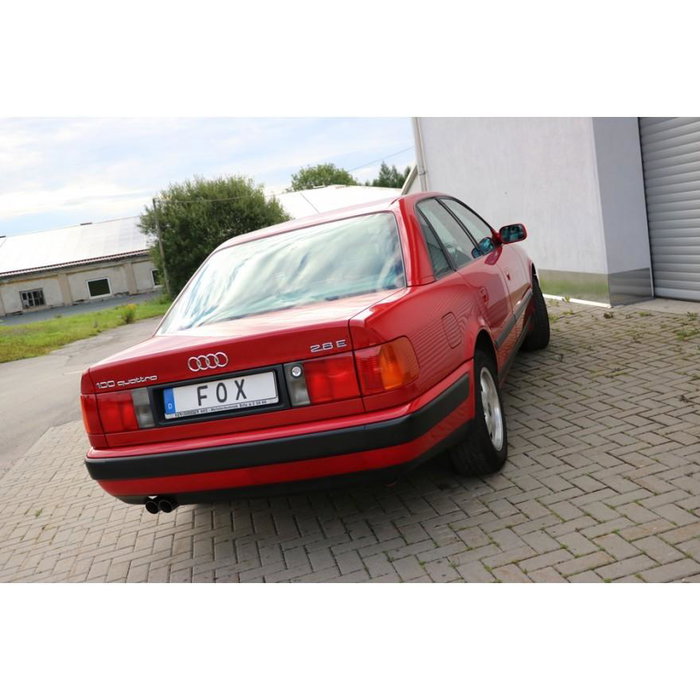 Fox Silencioso Trasero Audi 100-A6 Quattro Type C4 - Para 2.6L/2.8L/2.5L D - 63.5mm - Incluye accesorios - FXAU070032-086