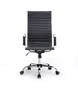 Equip Silla de Oficina 651001, Negro, Asiento y Respaldo Acolchado en Imitación Piel, Diseño Ergonómico con Ruedas y Respaldo Alto, Ajuste de Altura 110-120 cm